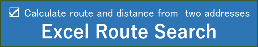 Excel Route Search